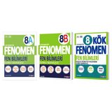 Fenomen Okul 2026 8. Sınıf Lgs Fen Bilimleri Kök + A + B Serisi Soru Bankası Seti 3 Kitap