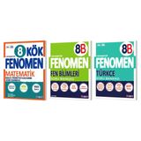 Fenomen Okul 2026 8. Sınıf Lgs Matematik + Fen Bilimleri + Türkçe Kök Soru Bankası Seti 3 Kitap