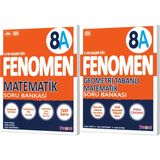 Fenomen Okul 2026 8. Sınıf Lgs Matematik + Geometri Tabanlı A Serisi Soru Bankası Seti 2 Kitap