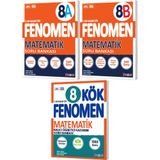 Fenomen Okul 2026 8. Sınıf Lgs Matematik Kök + A + B Serisi Soru Bankası Seti 3 Kitap