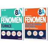 Fenomen Okul 2026 8. Sınıf Lgs Türkçe + Geometri Tabanlı A Serisi Soru Bankası Seti 2 Kitap