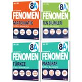 Fenomen Okul 2026 8. Sınıf Lgs Türkçe + Matematik + Fen Bilimleri + Paragraf A Serisi Soru Bankası Seti 4 Kitap