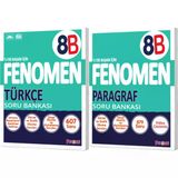 Fenomen Okul 2026 8. Sınıf Lgs Türkçe + Paragraf B Serisi Soru Bankası Seti 2 Kitap