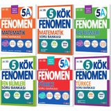 Fenomen Okul 2027 5. Sınıf Matematik + Türkçe + Fen Bilimleri Kök + A Serisi Soru Bankası Seti 6 Kitap Maarif Model