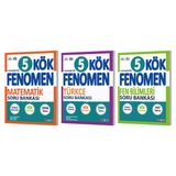 Fenomen Okul 2027 5. Sınıf Matematik + Türkçe + Fen Bilimleri Kök Soru Bankası Seti 3 Kitap Maarif Model