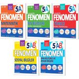 Fenomen Okul 2027 5. Sınıf Matematik + Türkçe + Fen Bilimleri + Sosyal Bilgiler + Din Kültürü A Serisi Soru Bankası Seti 5 Kitap Maarif Model