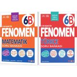 Fenomen Okul 2027 6. Sınıf Matematik + Türkçe B Serisi Soru Bankası Seti 2 Kitap Maarif Model