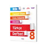 fenomen okul ORJİN 8 TÜRKÇE DEFTERİ