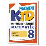 Fenomen Okul Yayınları Fenomen Okul 8. Sınıf KTD Matematik Konu Tarama Denemeleri Soru Bankası LGS Hazırlık