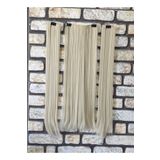 Fenomen Peruk Yarımay+2 Yan Soğuk Sarı Düz Çıt Çıt -75 Cm -230 Gram