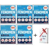 Fenomen Tyt Matematik + Geometri Tyt - Ayt + Fizik + Kimya + Biyoloji Soru Bankası + Hediye (5 Kitap)