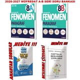 Fenomen Yayıncılık 2026-2027 Müfredat 8.sınıf Lgs Paragraf A-B Seri Soru Bankası Fenomen - 554556156151654