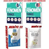 Fenomen Yayıncılık 2026-2027 Müfredat Lgs 8. Sınıf Türkçe A ve B Seri Soru Bankası Set Fenomen - 4445565467486454