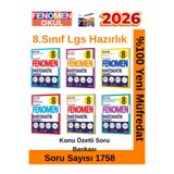 Fenomen Yayıncılık 2026 8.Sınıf Matematik Konu Özetli Soru Bankası Fasikülü(1758 Soru)6 Faikül