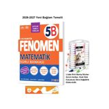 Fenomen Yayıncılık 5. Sınıf Matematik (B) Soru Bankası (Bağlam Temelli Yenilenmiş) 2026-2027 ve Rich Marka Marker 1 Adet Çift Uçlu Kalem Hediye