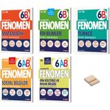Fenomen Yayıncılık 6. Sınıf B Serisi Matematik Türkçe Fen Sosyal ve Din 5li Soru Bankası + Telefon Standı