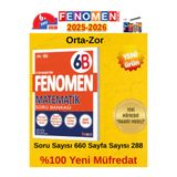 Fenomen Yayıncılık 6.Sınıf Fenomen Matematik B %100 Yeni Maarif Müfredat Soru Bankası 2026(Orta-Zor)+Android Kalem