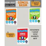 Fenomen Yayıncılık 7. Sınıf Fenomen Yayınları Tüm Dersler Fasikül Seti 3'lü Kitap Seti Matematik Fen Türkçe 2026-2027