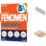 Fenomen Yayıncılık 8.sınıf 8A Matematik Soru Bankası Lgs 2027+ÇÖZÜM Ayracı+Telefon Tutucu
