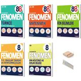 Fenomen Yayıncılık 8.sınıf 8b Türkçe Inkilap Matematik Fen Din Soru Seti Lgs 2027+ÇÖZÜM Ayracı+Tlf Tutucu