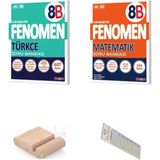 Fenomen Yayıncılık 8. Sınıf B Türkçe Soru Bankası - Matematik Soru Bankası + Telefon Tutucu - Çözüm Ayracı