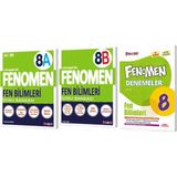 Fenomen Yayıncılık 8. Sınıf Fen Bilimleri A Soru Bankası - Fen Bilimleri B Soru Bankası - Fen Bilimleri Denemeleri 3'lü Set