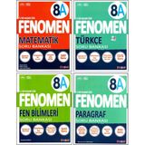 Fenomen Yayıncılık 8. Sınıf Lgs Matematik, Fen, Türkçe ve Paragraf Soru Bankası 4 Kitap Seti