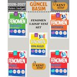 Fenomen Yayıncılık Fenomen 5. Sınıf A Seti (Matematik - Fen Bilimleri - Türkçe - Paragraf) 2026-2027 Müfredatına Uygun Kurmay Yayınları 5,li Soru Bankası Seti