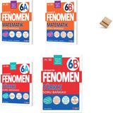 Fenomen Yayıncılık Fenomen 6. Sınıf Maarif 6A + 6b Matematik ve Türkçe 4lü Set Soru Bankası + Telefon Standı