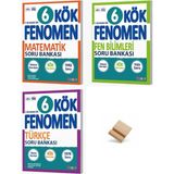 Fenomen Yayıncılık Fenomen 6. Sınıf Maarif Kök Serisi Matematik Fen ve Türkçe 3lü Set Soru Bankası + Telefon Standı