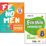 Fenomen Yayıncılık Fenomen 8. Sınıf Fen Bilimleri Soru Bankası + Deneme 2 Kitap