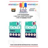Fenomen Yayıncılık FENOMEN 8. SINIF TÜRKÇE A VE B SORU BANKASI SETİ KRONOMETRE KALEM VE DENEME HEDİYELİ
