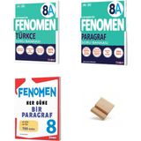 Fenomen Yayıncılık Fenomen Lgs 8. Sınıf 2027 A Serisi Türkçe Paragraf ve Her Güne Bir Paragraf Soru Bankası 3lü Set + Telefon Standı