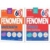Fenomen Yayıncılık Fenomen Okul 2027 6. Sınıf Matematik + Türkçe B Serisi Soru Bankası Seti 2 Kitap Maarif Model