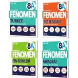 Fenomen Yayıncılık Fenomen Yayınları Fenomen Okul 2026 8. Sınıf LGS Türkçe + Matematik + Fen + Paragraf A Soru Bankası Seti 4 Kitap