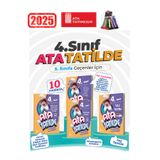 Fenomen Yayıncılık Güncel Ata Tatilde 4.Sınıf 4 Kitap 10 Fasikül Yaz Tatil seti+Kalemlik