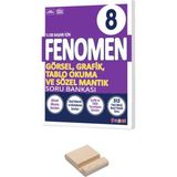 Fenomen Yayıncılık LGS 8. Sınıf Görsel Grafik Tablo Okuma ve Sözel Mantık Soru Bankası