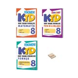 Fenomen Yayıncılık Lgs 8. Sınıf Matematik Fen Bilimleri Ve Türkçe 3Lü Set Konu Tarama Denemeleri