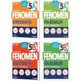Fenomen Yayınları 2025 5. Sınıf Matematik - Fen Bilimleri A - B Serisi Soru Seti 4 Kitap