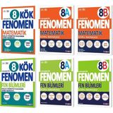 Fenomen Yayınları 2025 8. Sınıf Kök Serisi Matematik Soru Bankası - Fen Bilimleri Soru Bankası - A Serisi Matematik Soru Bankası - B Serisi Fen Bilimleri Soru Bankası 6'lı Set