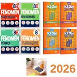 Fenomen Yayınları 2026 LGS 8.SINIF 4 BRANŞ SORU BANKALARI + MOZAİK LGS 4 BRANŞ KLON DENEMELER SET PRİZ TUTUCU VE DENEME HEDİYE