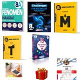 Fenomen Yayınları 2026 LGS 8A Paragraf,Hız 8.sınıf Türkçe,Matematik ,Kafadengi Challenger Fen veYanıt Fen Branş Deneme Set (2 hediye)