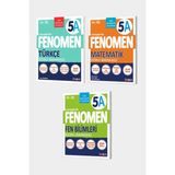 Fenomen Yayınları 5. Sınıf 3'lü Set MatematikA - Fen BilimleriA - TürkçeA