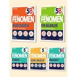 Fenomen Yayınları 5. Sınıf 5'li Set MatematikB - Fen BilimleriB - TürkçeB – Sosyal BilgilerB – Paragraf B