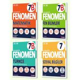 Fenomen Yayınları 7. Sınıf 4'lü Set MatematikB - Fen BilimleriB - TürkçeB - Sosyal Bilgiler