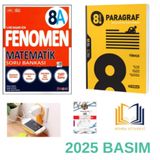 Fenomen Yayınları 8.SINIF( A )MATEMATİK SORU BANKASI + HIZ YAYINLARI 8.SINIF PARAGRAF SET 2026 PRİZ TUTUCU VE DENEMELİ