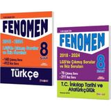 Fenomen Yayınları 8. Sınıf Lgs Türkçe + Inkılap Çıkmış Sorular ve Ikiz Soruları (2018-2024) - Deneme
