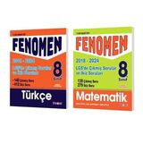 FENOMEN YAYINLARI 8. SINIF LGS Türkçe + Matematik Çıkmış Sorular Ve İkiz Soruları (2018-2024)