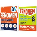 Fenomen Yayınları 8. Sınıf Matematik A Soru Bankası - LGS Matematik Çıkmış Sorular ve İkiz Soruları 2018-2023 2'li Set