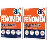 FENOMEN YAYINLARI 8. SINIF Matematik A+B Soru Bankası (2 KİTAP)